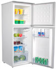 Διπλό ψυγείο πορτών ανοξείδωτου 138 λίτρο επάνω στον ψυκτήρα και το κάτω ψυγείο